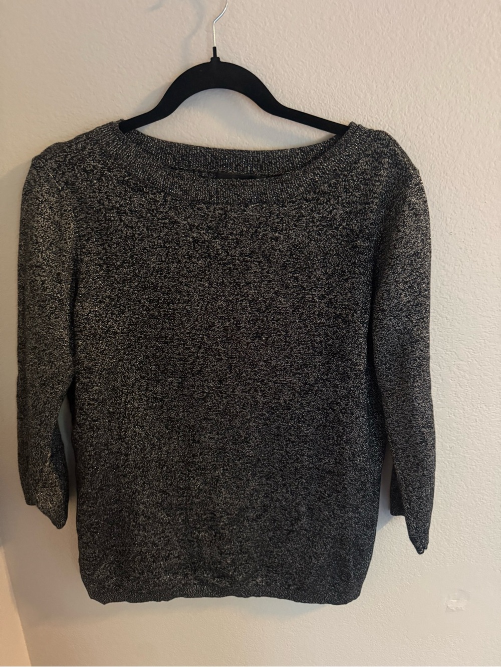 Liz Claiborne Gray Marled Crewneck Sweater
